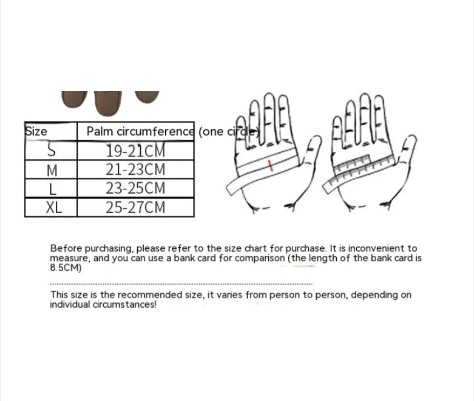 Outdoor Full Finger Anti-Skid Gloves with Touchscreen
