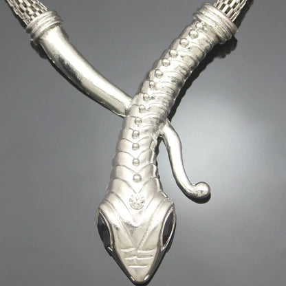 Egyptian Cleopatra Snake Serpent Mesh Chain WEM Support (www.WEM.support)