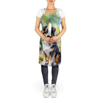 Australian Shepherd Spring Garden Apron WEM Support (www.WEM.support)