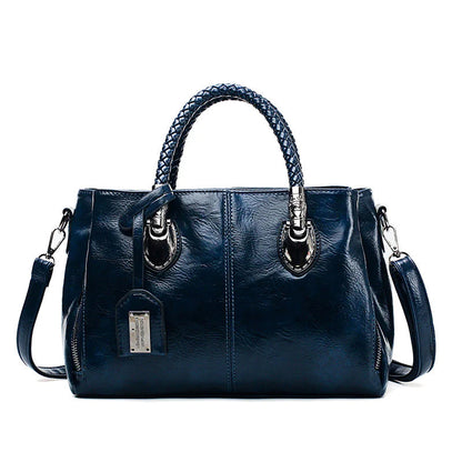 Soft Leather Boston Shoulder Bag WEM Support (www.WEM.support)