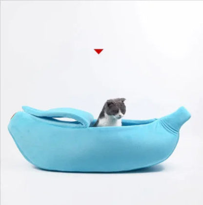 Banana Pet Bed – Cozy Sleeping Bag for Cats & Dogs WEM Support (www.WEM.support)