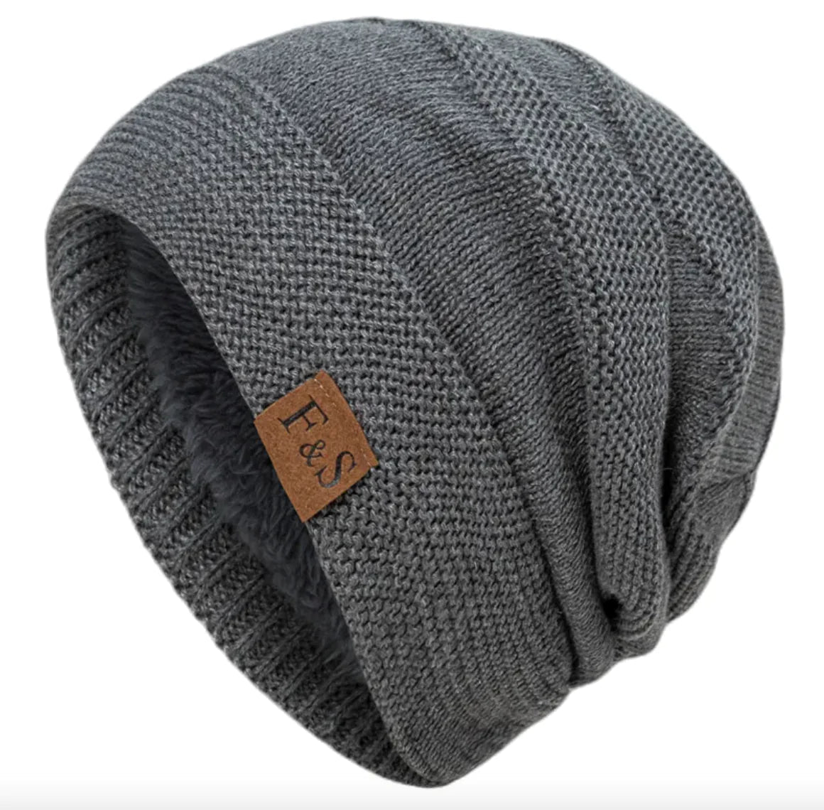 Fleece-Lined Wool Knit Winter Hat WEM Support (www.WEM.support)