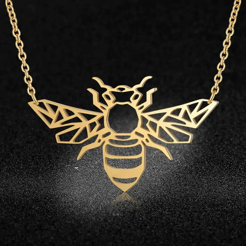 Origami Bee Pendant With Connect Chain WEM Support (www.WEM.support)