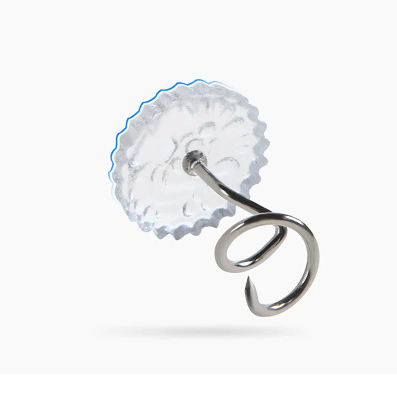 50 Pcs Upholstery Tacks Headliner Pins Clear Heads Twist Bed Fabric Sofa Chair WEM Support (www.WEM.support)