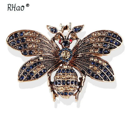 Antique Ornate Queen Bee Brooch WEM Support (www.WEM.support)