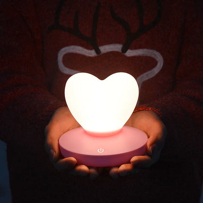 Romantic Heart-Shaped LED Night Light WEM Support (www.WEM.support)