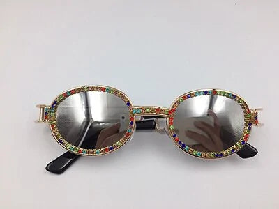 Diamond-Studded Steampunk Sunglasses WEM Support (www.WEM.support)