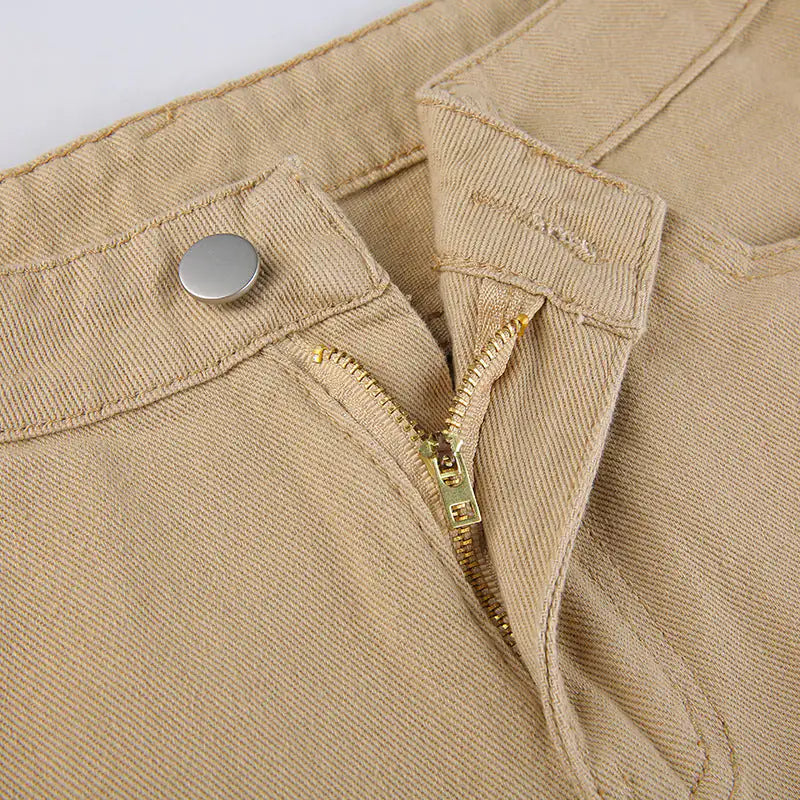 Spice Girl Style High Waist Slim Jeans Bell Bottoms WEM Support (www.WEM.support)