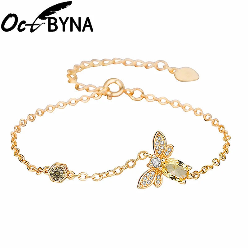 Crystal Bee Bracelet - Matches others WEM Support (www.WEM.support)