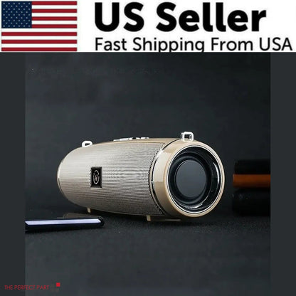 Bluetooth 5.1 Speaker Wireless Waterproof Outdoor Stereo LOUD Bass USB/TF Strap WEM Support (www.WEM.support)