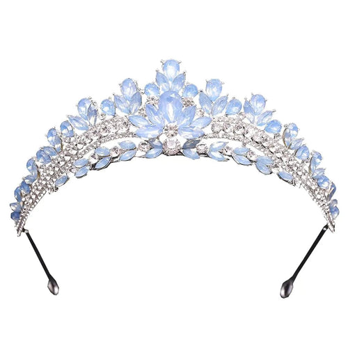 Yunyue Light Blue Crystal Sweet 16 Tiara - Catch Cards