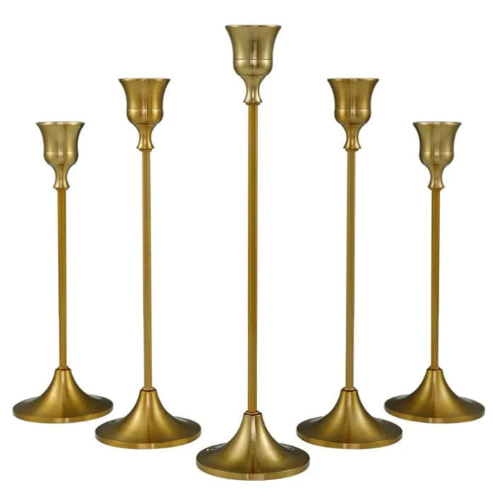 Classic Antique Gold Candle Stand