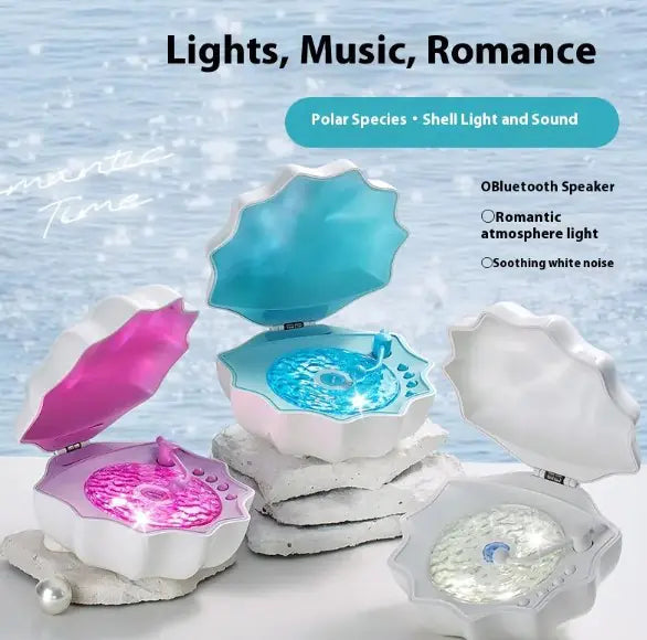 Shell Music Box with Projection Light WEM Support (www.WEM.support)