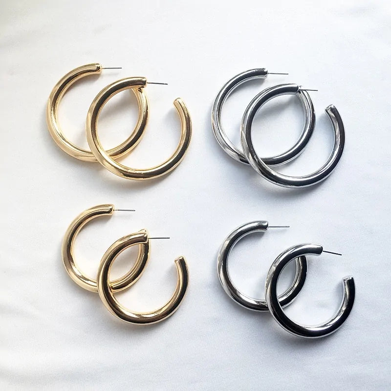 Street Style CC Hoop Earrings WEM Support (www.WEM.support)