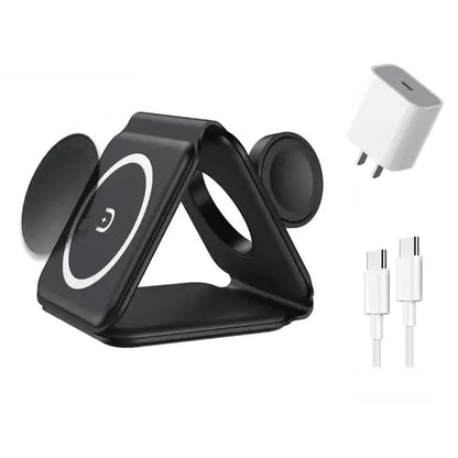 3 in 1 Magnetic Wireless Charger WEM Support (www.WEM.support)
