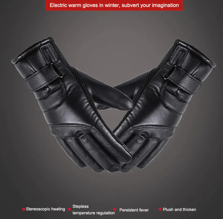 Electric USB Heated Gloves Winter Warming Thermal Ski Snow Hand Warm Windproof WEM Support (www.WEM.support)