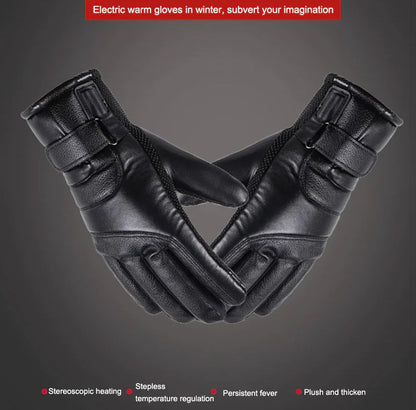Electric USB Heated Gloves Winter Warming Thermal Ski Snow Hand Warm Windproof WEM Support (www.WEM.support)