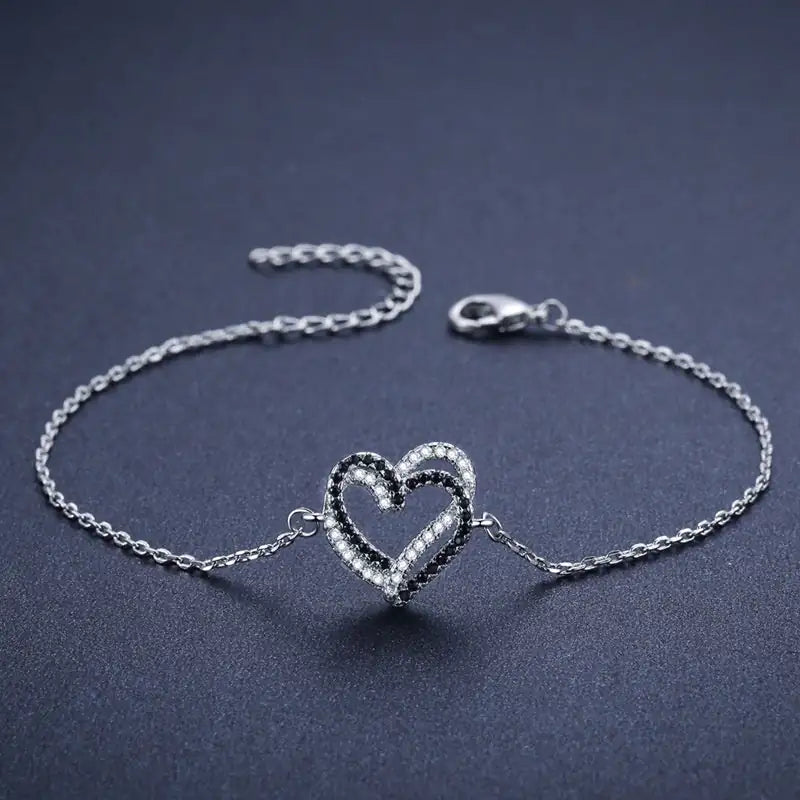 Titanium Steel Exquisite Cute Fashion Heart Bracelet WEM Support (www.WEM.support)