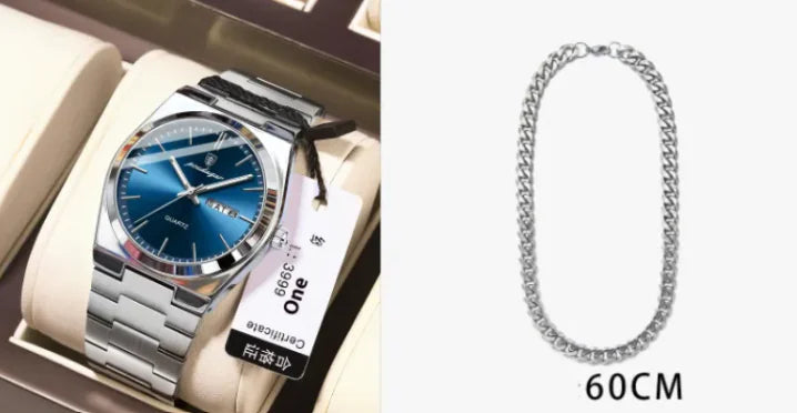 SlimLine Waterproof Quartz Watch WEM Support (www.WEM.support)