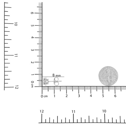 Boucles d'oreilles en argent sterling .925 avec 1/2 carat de diamants de synthèse composite (Couleur F-G, Clarté VS2-SI1) WEM Support (www.WEM.support)