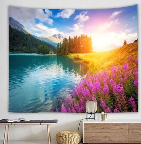 Natural Scenery Printed Hanging Cloth Decoration WEM Support (www.WEM.support)