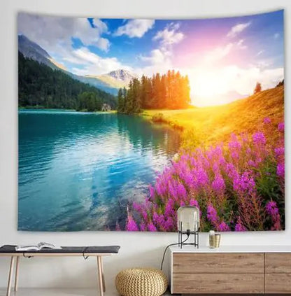 Natural Scenery Printed Hanging Cloth Decoration WEM Support (www.WEM.support)