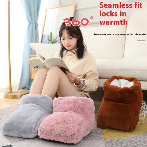 Electric Rabbit Fur Foot Warmer WEM Support (www.WEM.support)