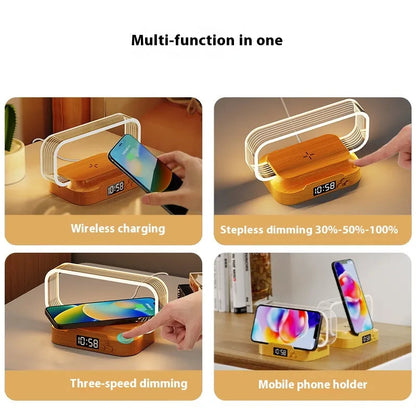 Multifunctional Lamp with Clock & Wireless Charger HejK.com