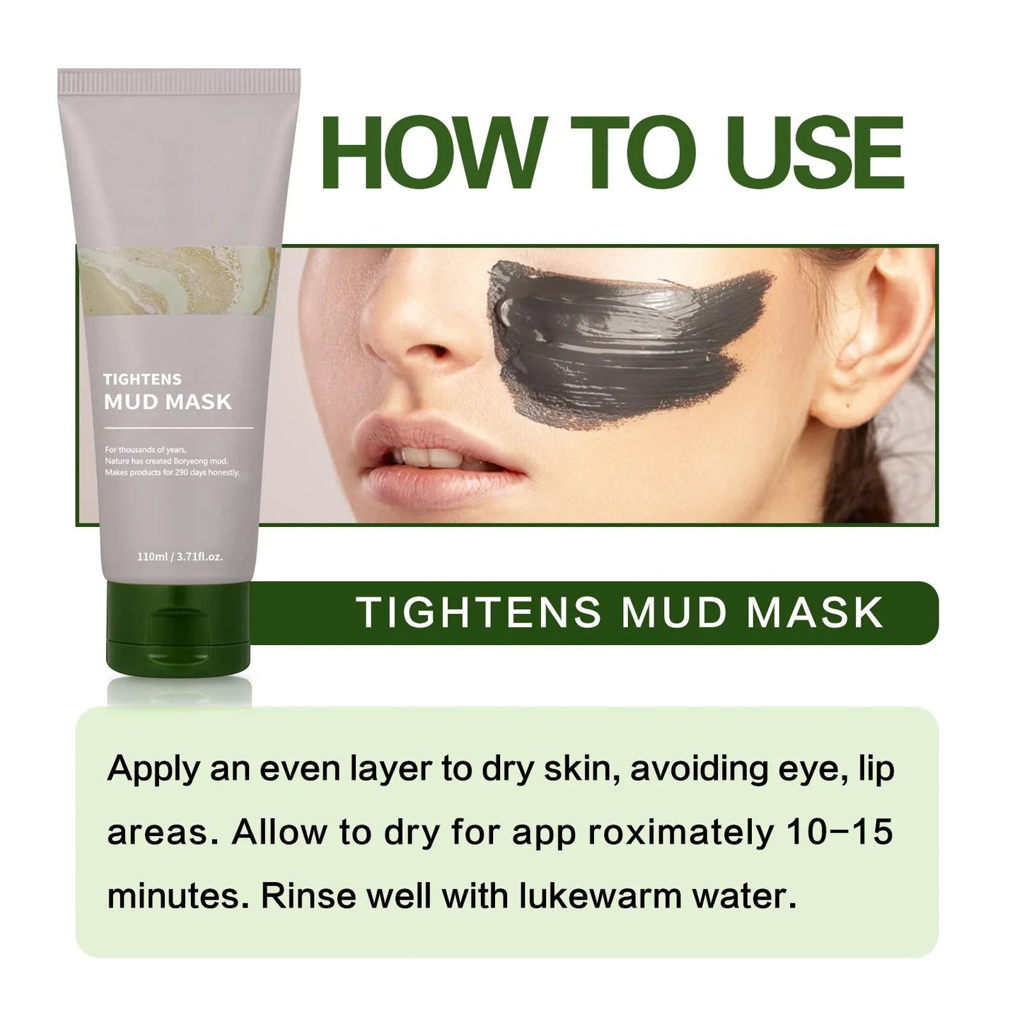 Facial Cleaning Mud Mask HejK.com