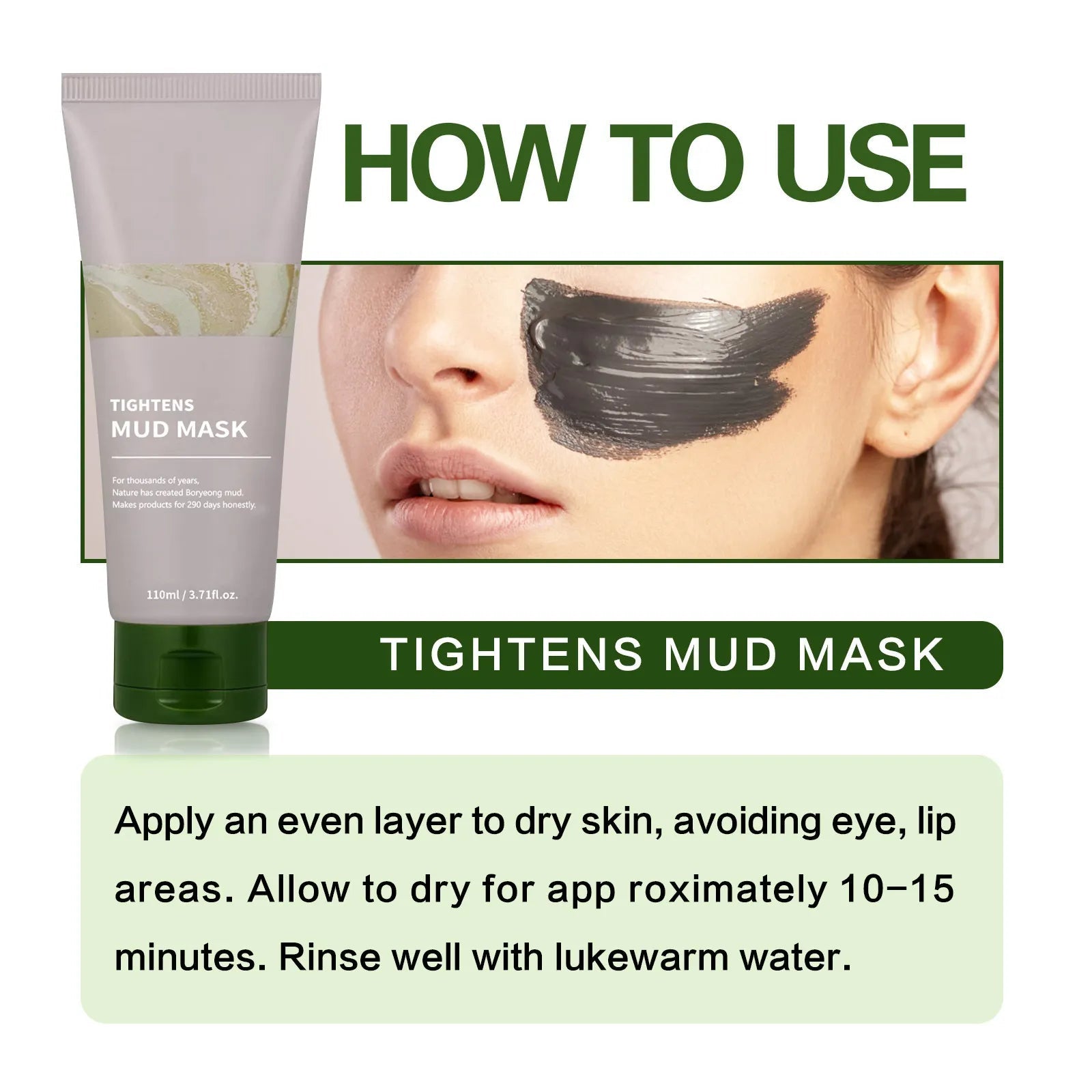 Facial Cleaning Mud Mask HejK.com