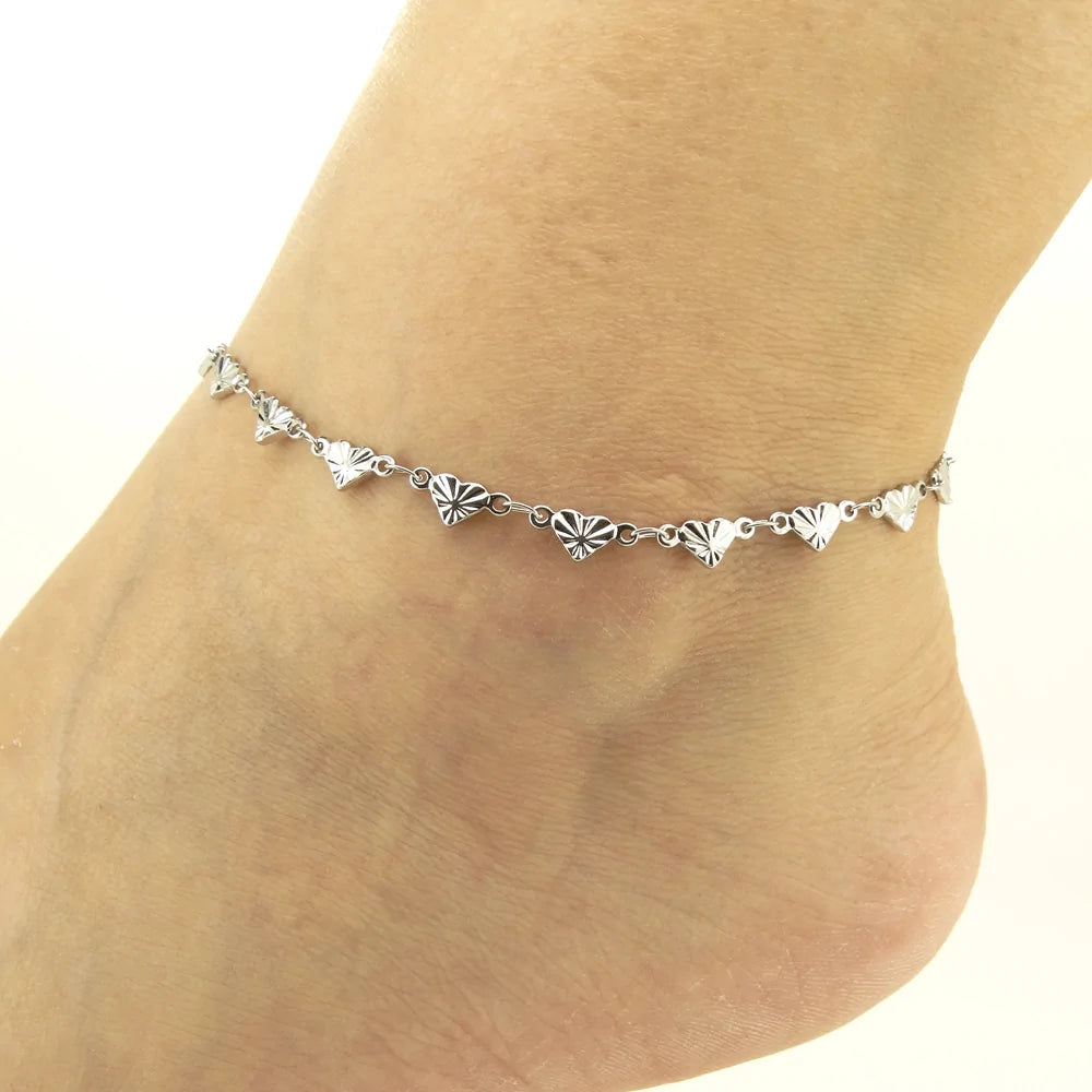 Santorini Heart Anklet WEM Support (www.WEM.support)